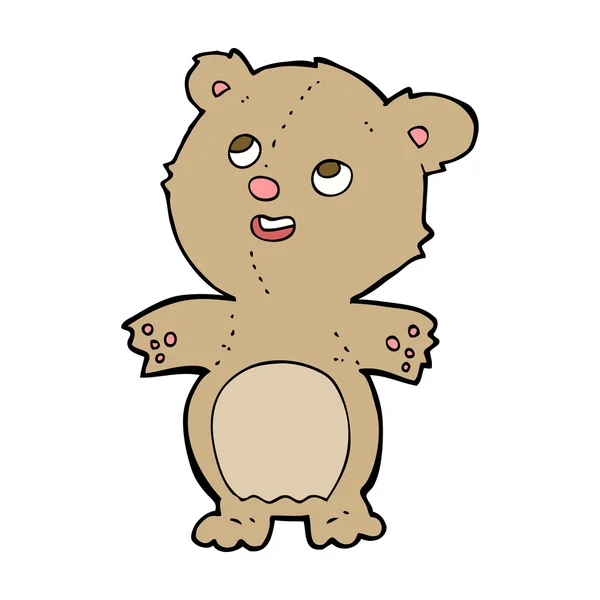 Osito de peluche de dibujos animados — Vector de stock