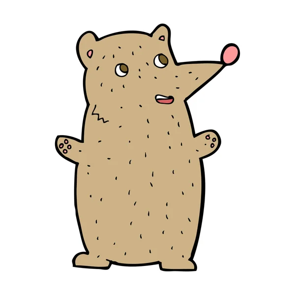 Dibujos animados animal marrón — Vector de stock