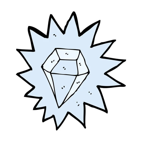 Kreslený diamond — Stockový vektor