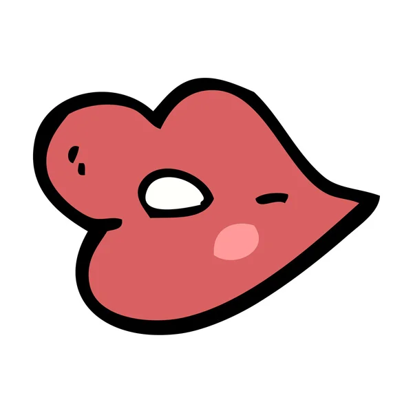 Cartoon lippen — Stockvector