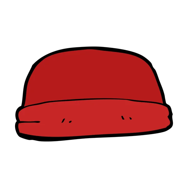 Καπέλο χειμώνα κινουμένων σχεδίων — Διανυσματικό Αρχείο