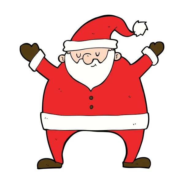 Cartoon Santa — Vetor de Stock