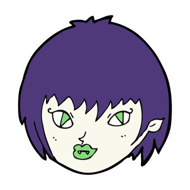 Çizgi filmdeki vampir kız suratı