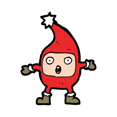 karikatür komik Noel yaratık