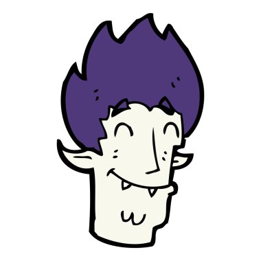 çizgi film mutlu vampir kafası