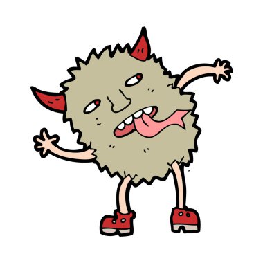 komik karikatür canavar