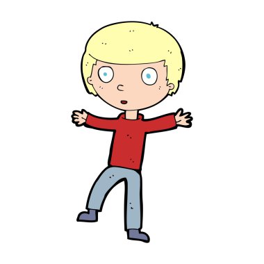 karikatür ürküyor çocuk