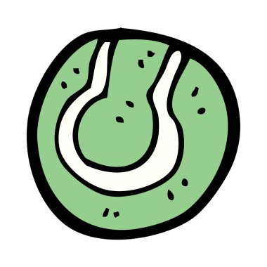 karikatür tenis topu