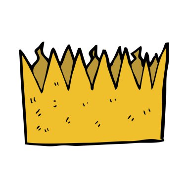 karikatür kağıt taç