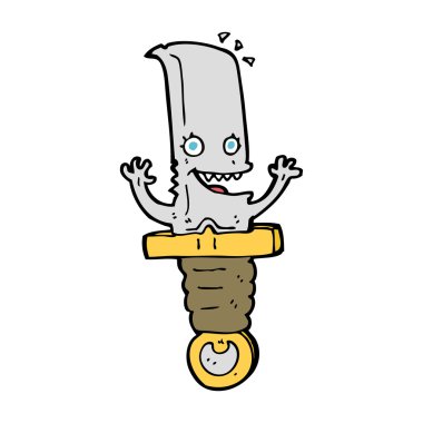 Çılgın çizgi film bıçağı karakteri.