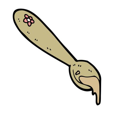 karikatür lapası kaşık