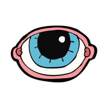 karikatür bakan göz