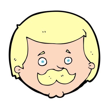 Çizgi filmdeki bıyıklı adam.