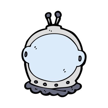 karikatür astronot kask