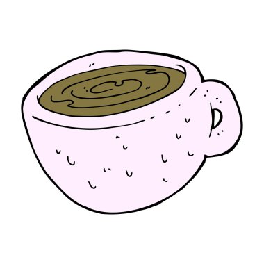 taza de café de la historieta