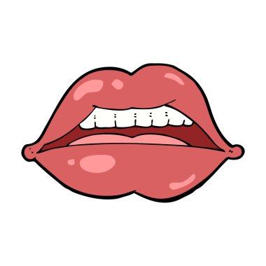 çizgi film seksi dudak sembolü