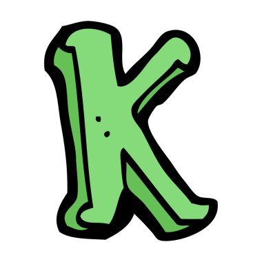 karikatür harf k