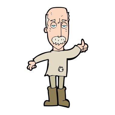 Çizgi film yaşlı adamın canını sıktı.