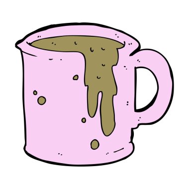 çizgi film kahve fincanı.