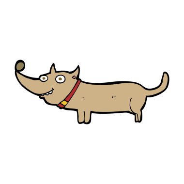 Çizgi film mutlu köpek.