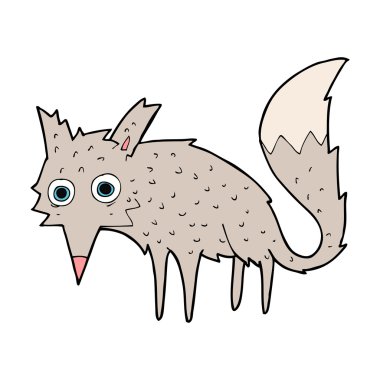 komik karikatür kurt