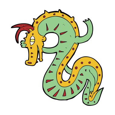 Sakson dragon karikatür