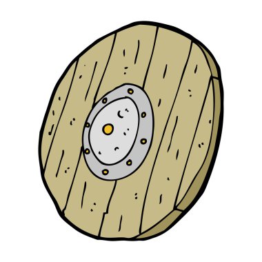 karikatür ahşap kalkan