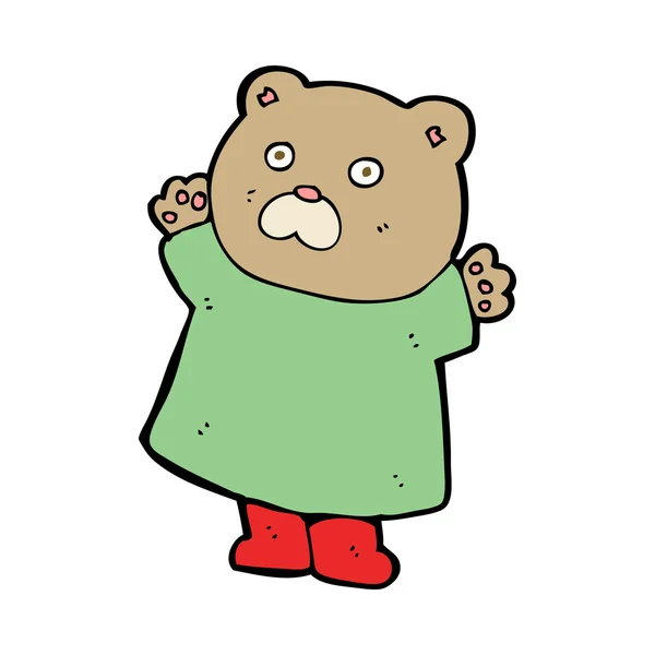 Divertido oso de dibujos animados — Vector de stock