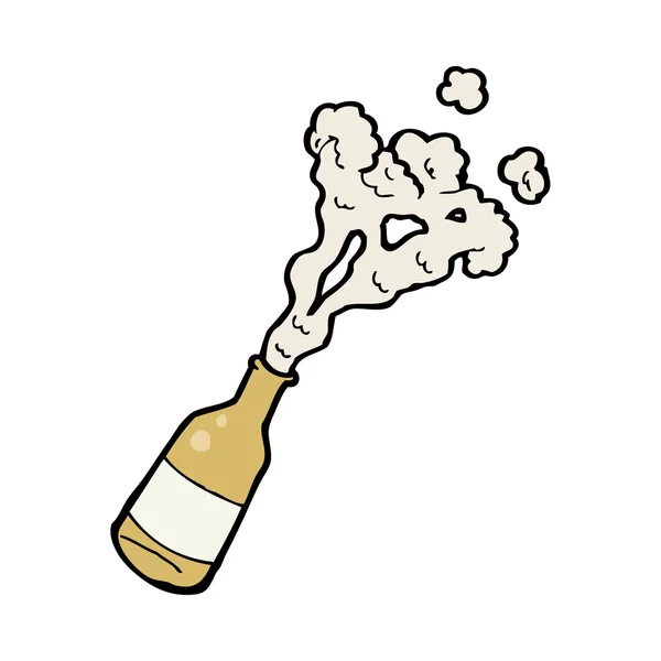 Bouteille de bière dessin animé — Image vectorielle