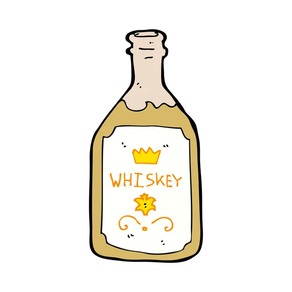 Cartoon whiskey bottle — Stock Vector