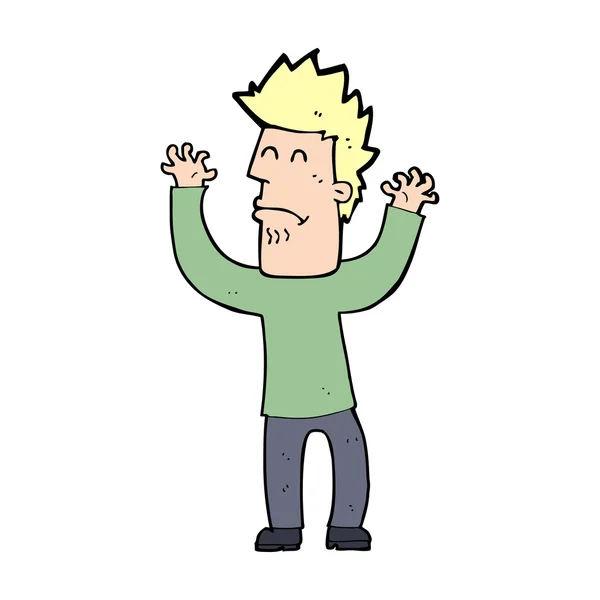 Cartoon stresssed man — Stockvector