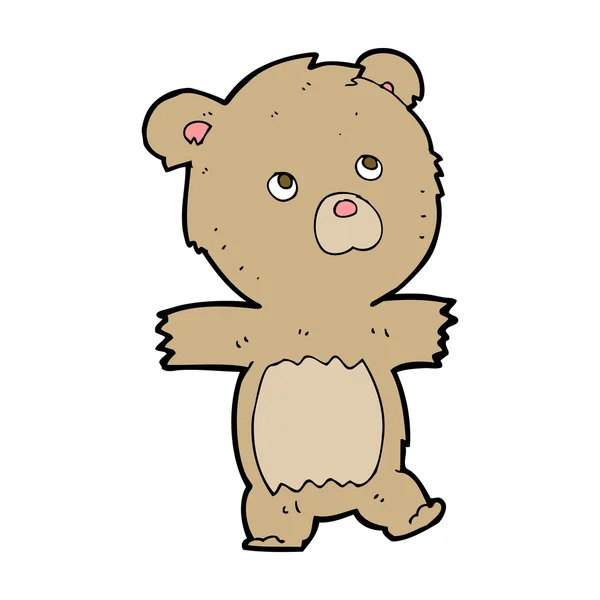 Cartone animato carino orsacchiotto — Vettoriale Stock