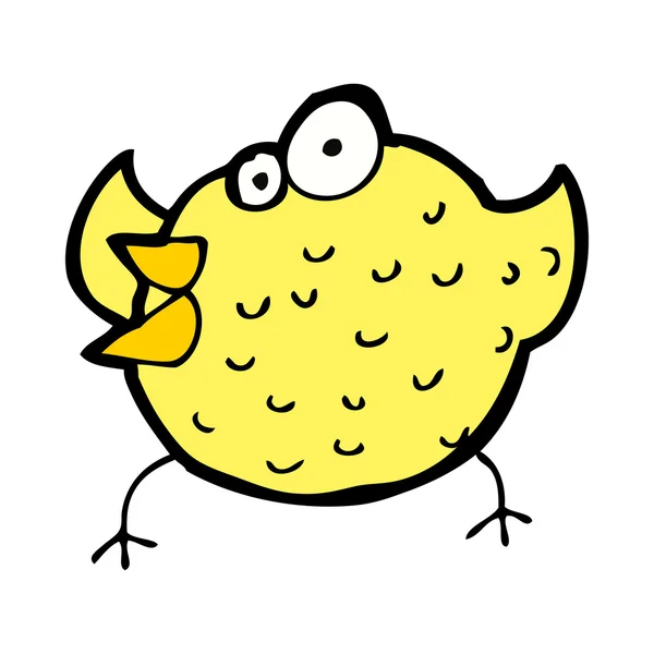 Cartone animato uccello felice — Vettoriale Stock
