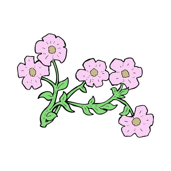 Flores de dibujos animados — Archivo Imágenes Vectoriales