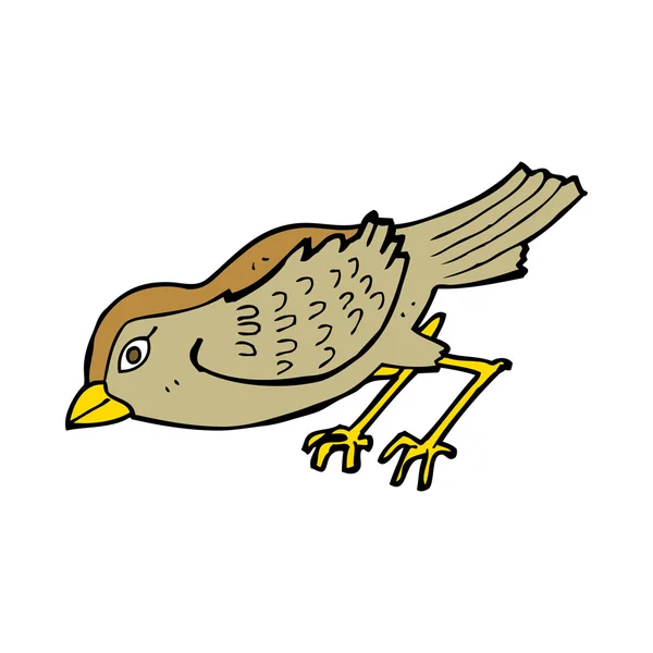 Uccello del giardino del fumetto — Vettoriale Stock