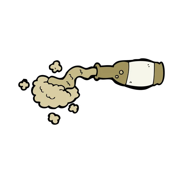 Dibujos animados derramado cerveza — Vector de stock
