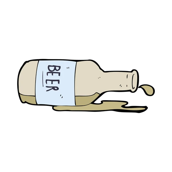 Cartoon gemorste bier — Stockvector