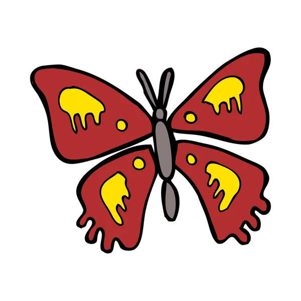 Borboleta dos desenhos animados — Vetor de Stock