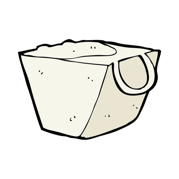 Caja de fideos de dibujos animados — Vector de stock