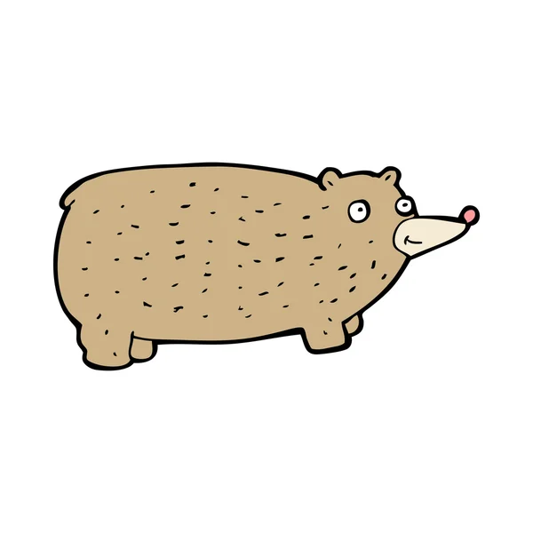 Divertente orso cartone animato — Vettoriale Stock