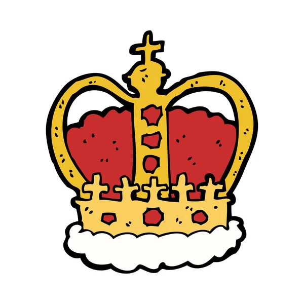 Królewska korona kreskówka — Stockvector