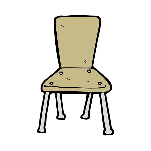 Cartone animato vecchia scuola sedia — Vettoriale Stock