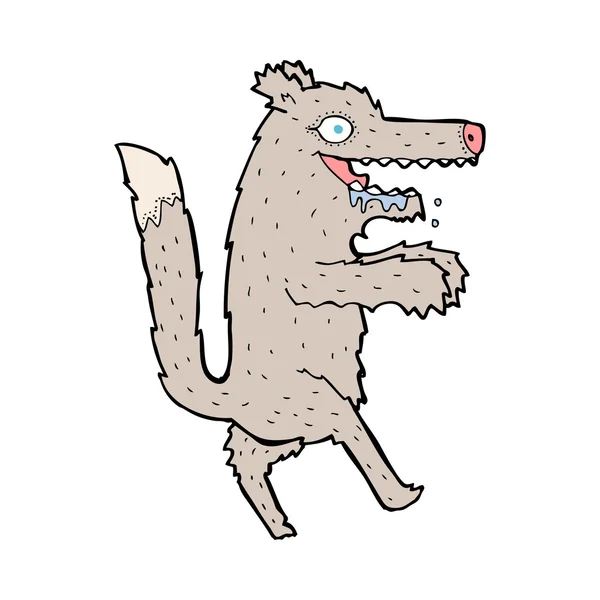 Kreslený velkého zlého vlka — Stockový vektor