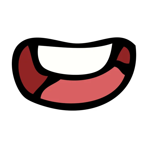 Cartoon happy mouth — Stock vektor