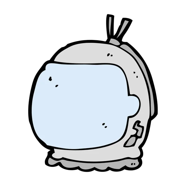 Cartoon astronaut helmet — Stock Vector