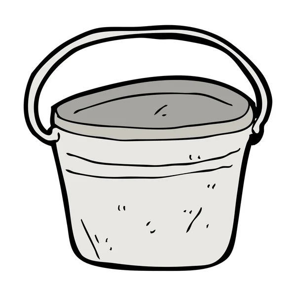 Cartoon metal bucket — Stock Vector