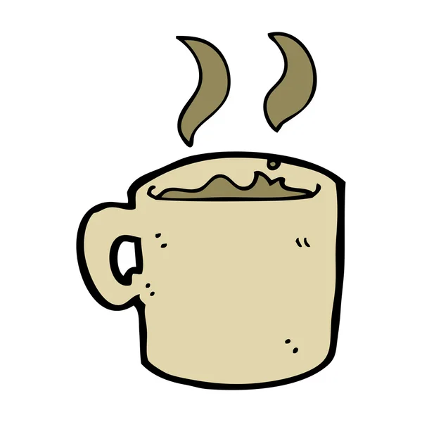 Caneca de desenho animado de café — Vetor de Stock