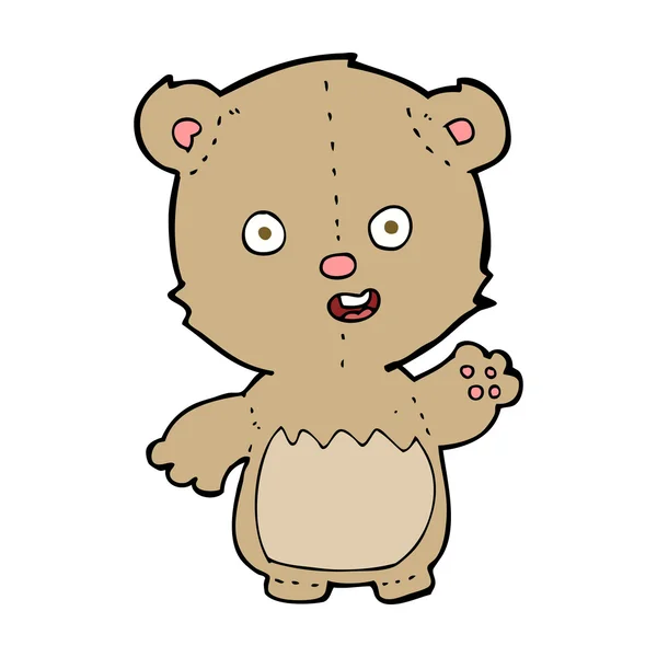 Osito de peluche de dibujos animados — Vector de stock