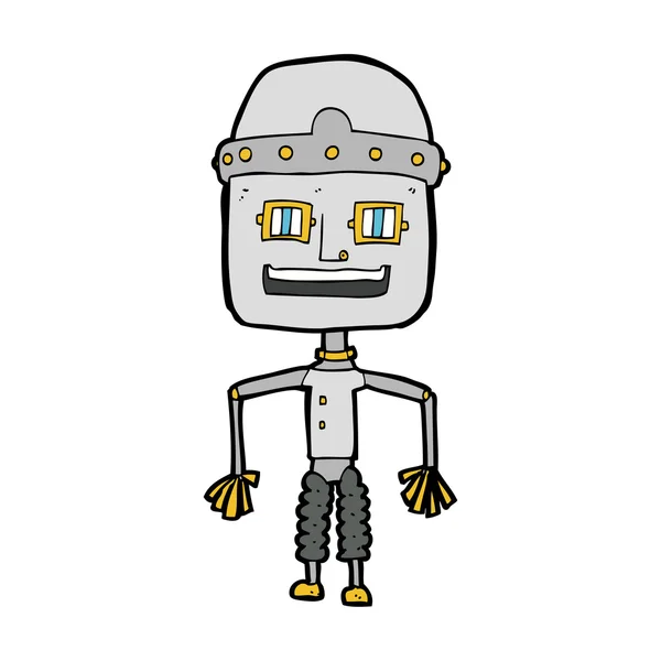 Grappige cartoon robot — Stockvector