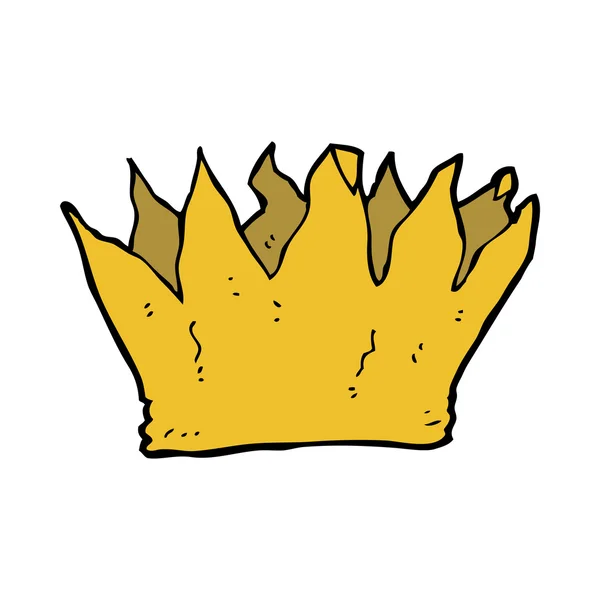 Cartoon paper crown — Stock Vector